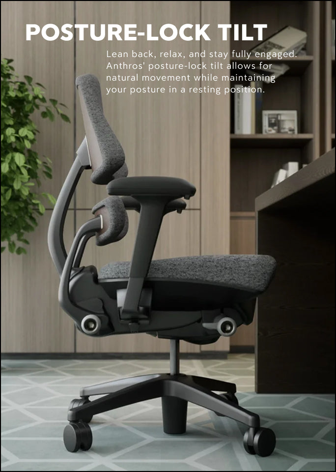 Anthros Chair - Quartz Ivory Natural Oak 4 Spoke