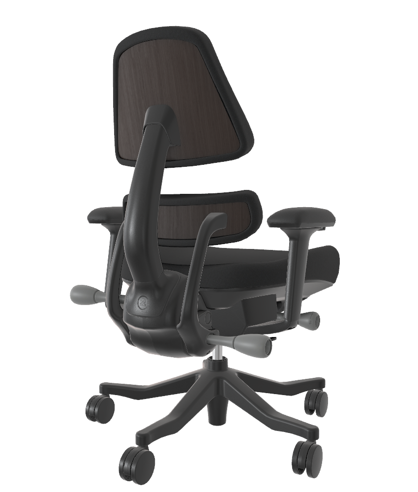 Open Box V1 - Onyx Onyx Boucle Walnut 5 spoke w/ Arms - 4136