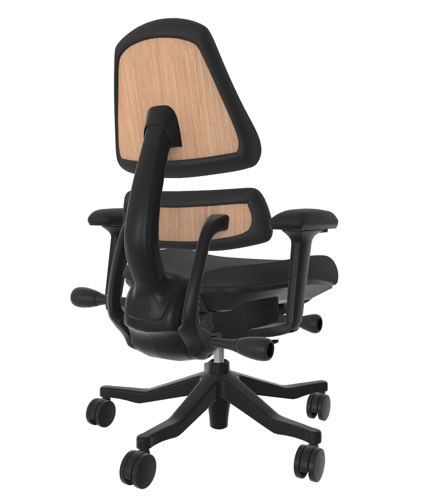 Open Box V2 - Onyx Onyx Port Natural Oak 5 Spoke w Arms - 14689