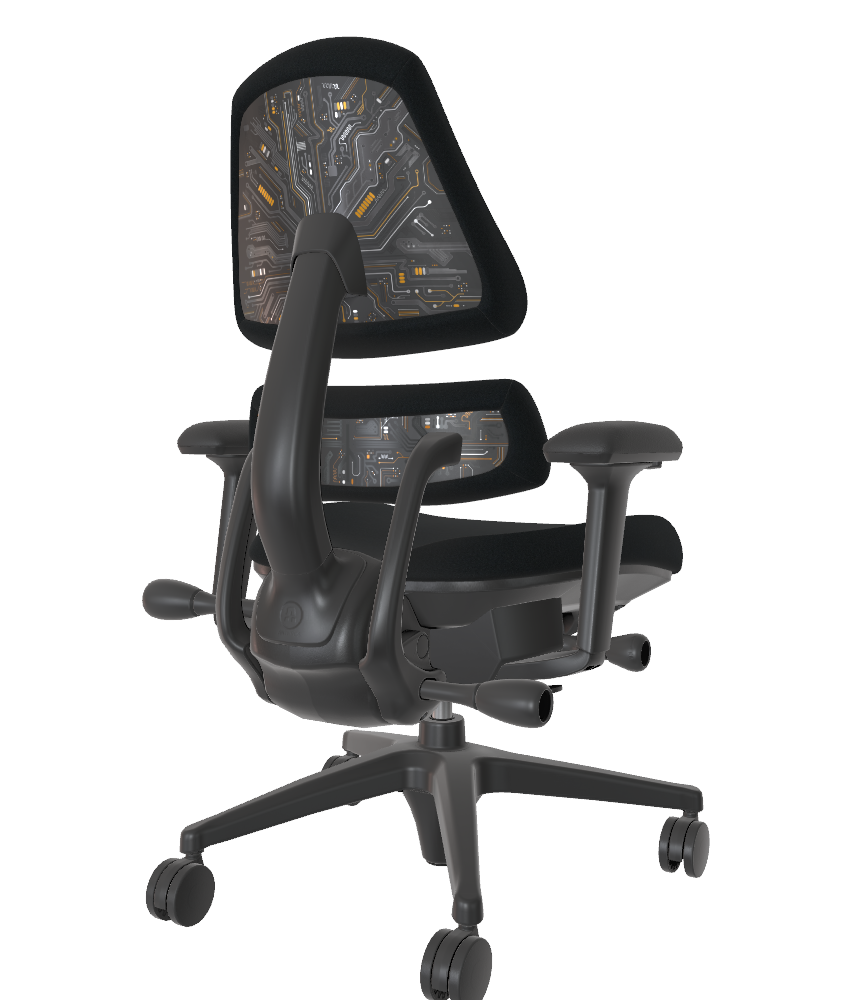 Open Box V2 - Onyx Onyx Athlon Circuit Black 4 Spoke w Arms - 12738, 10361