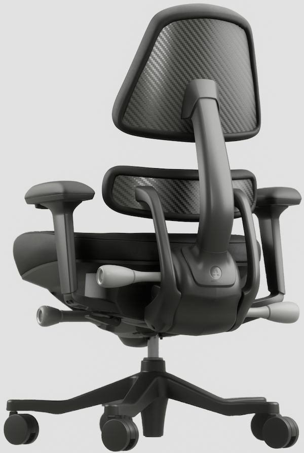 Anthros Chair - Onyx Carbon Fiber - 4 Spoke