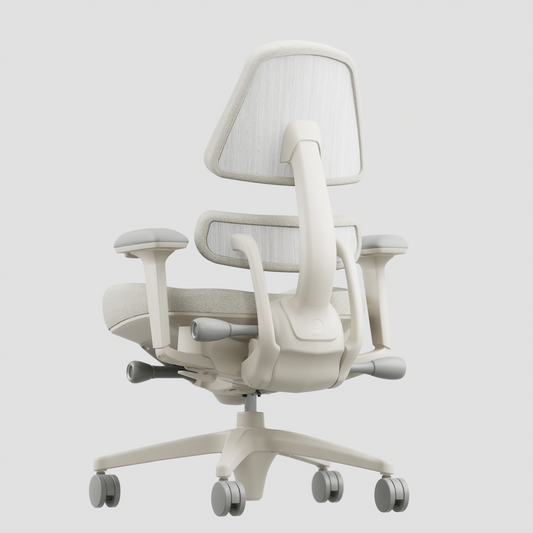 Anthros Chair - Quartz Ivory Oak Steel