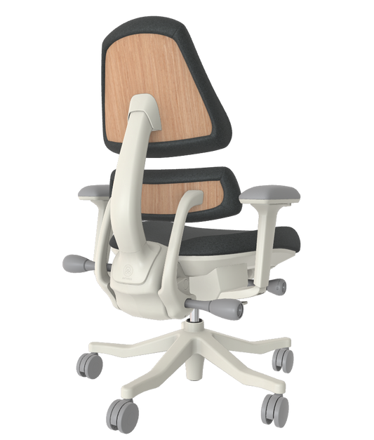 Open Box V2 - Quartz Onyx Port Natural Oak 4 Spoke w Arms - 13088