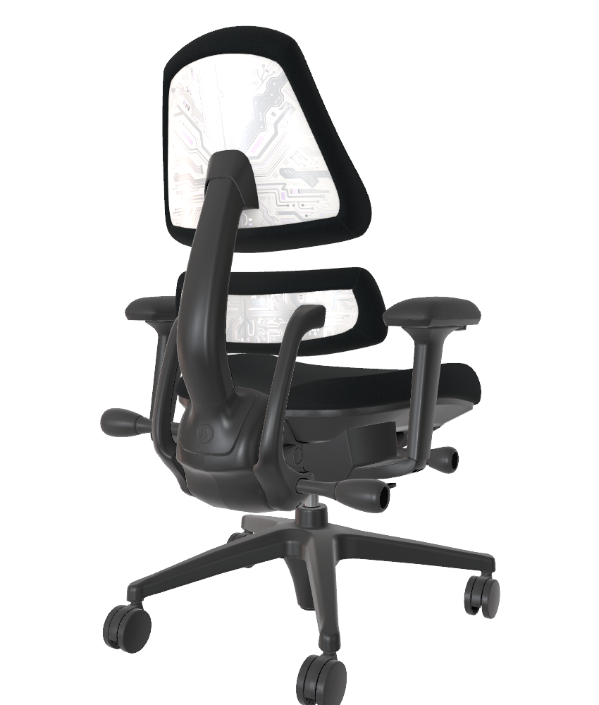 Open Box V2 - Onyx Onyx Athlon Circuit White 4 Spoke w Arms - 12607