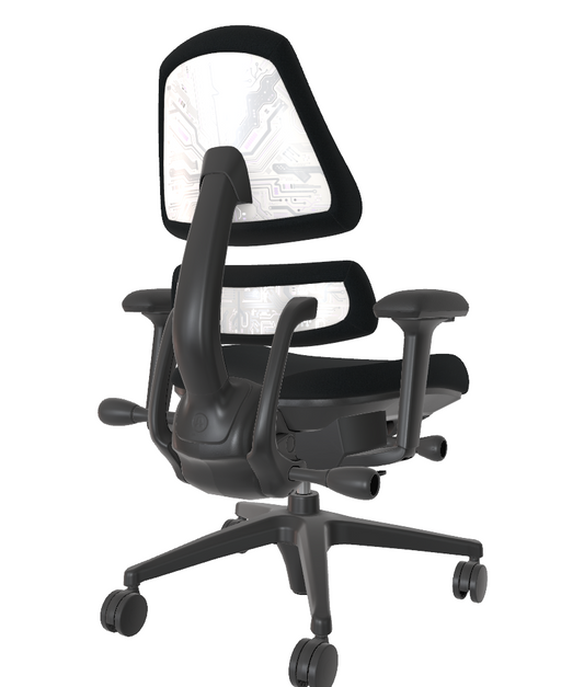 Open Box V2 - Onyx Onyx Athlon Circuit White 4 Spoke w Arms - 12607