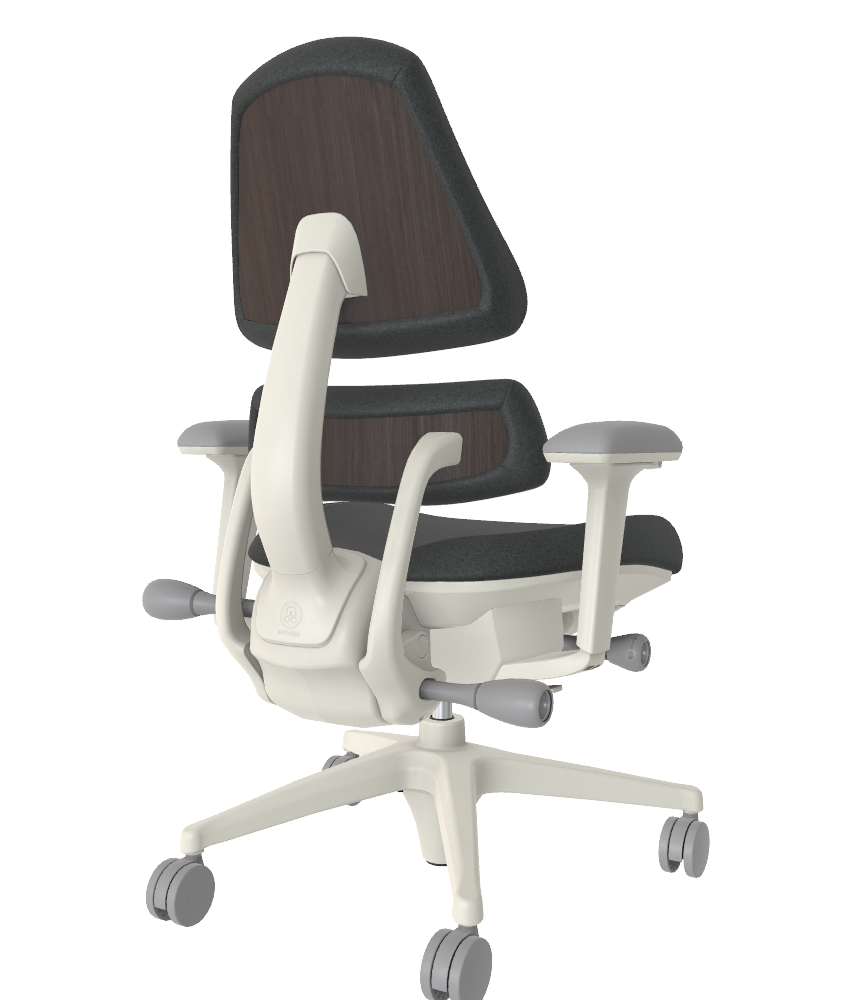 Open Box V2 - Quartz Steel Athlon Walnut 4 Spoke w/ Arms - 10163