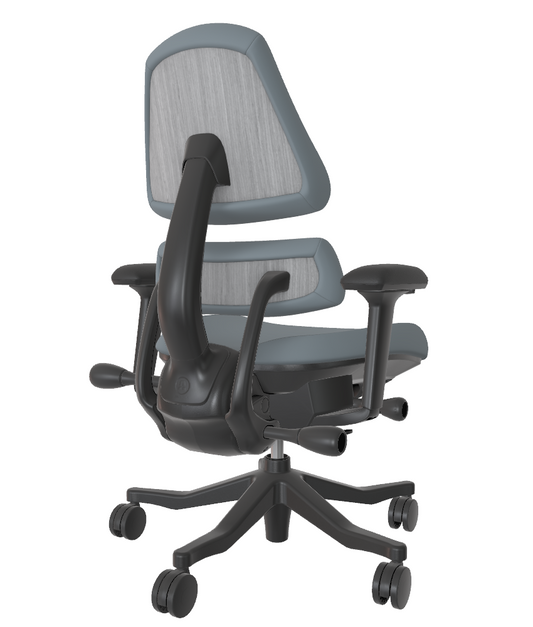 Open Box V2 - Onyx Steel Port Grey Oak 5 Spoke w Arms - 11364