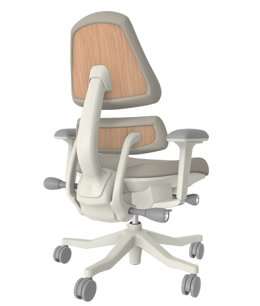 Refurbished V2 - Quartz Dune Port Natural Oak Chrome Caps 5 Spoke w Arms - 8639