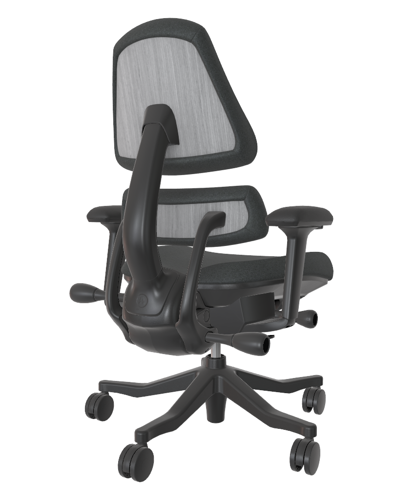 Open Box V2 - Onyx Steel Athlon Grey Oak 5 Spoke w/ Arms - 15383