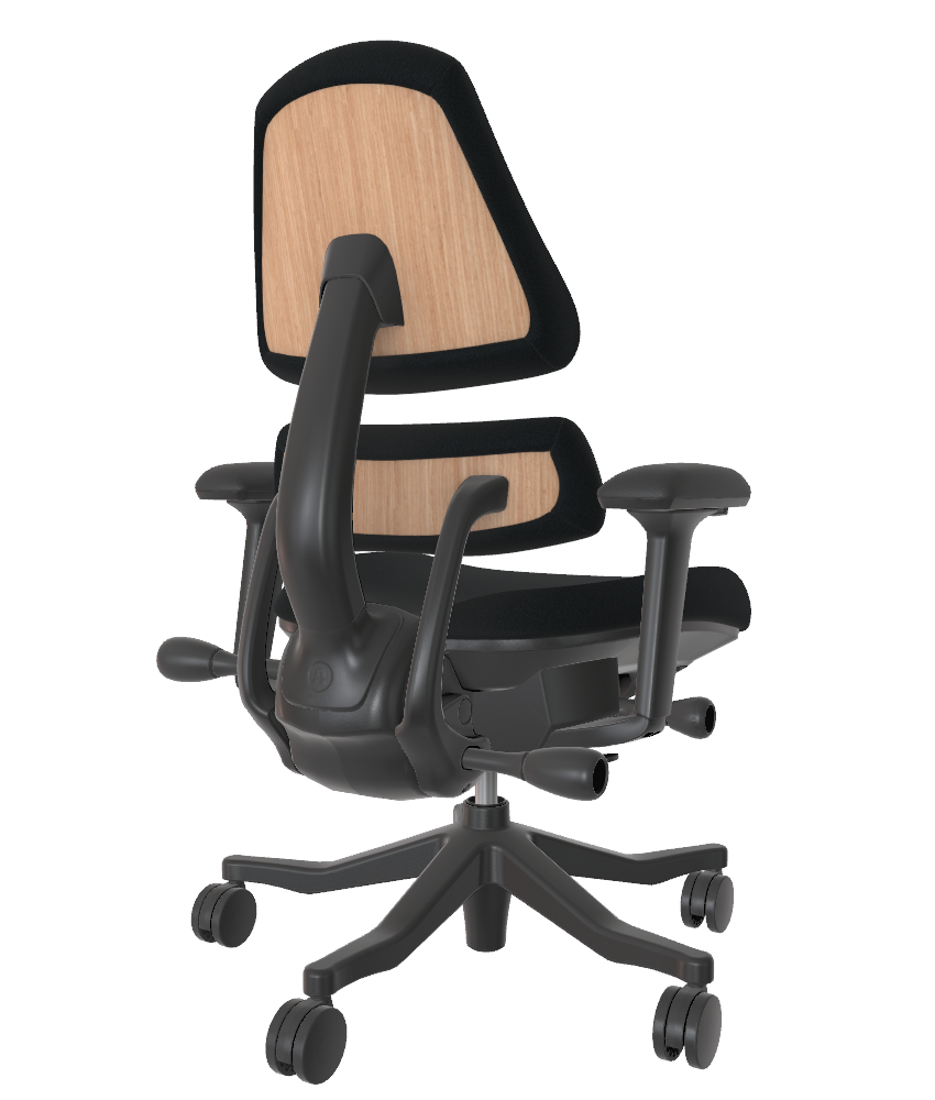 Open Box V2 - Onyx Onyx Athlon Natural Oak 5 Spoke w Arms - 15393